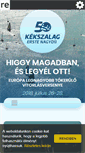 Mobile Screenshot of kekszalag.hu